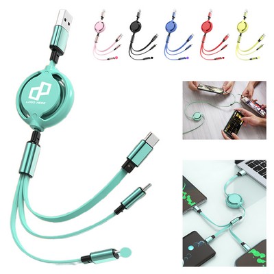 3" 1 Retractable Charging Cables