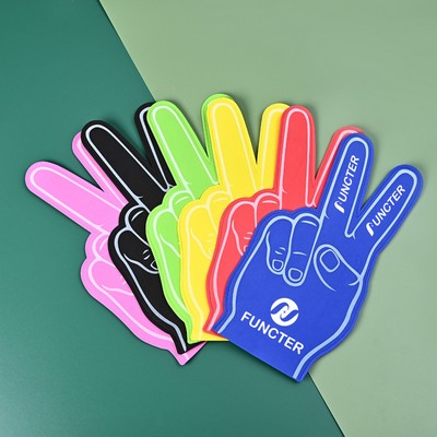 18" Eva Foam Finger for Sports Celebration Pom Poms Cheerleading Sports Fan Giant Foam Hand