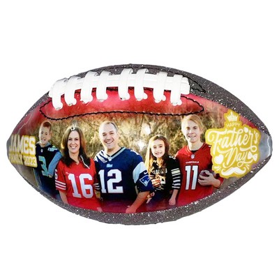 Custom Glitter Photo Football