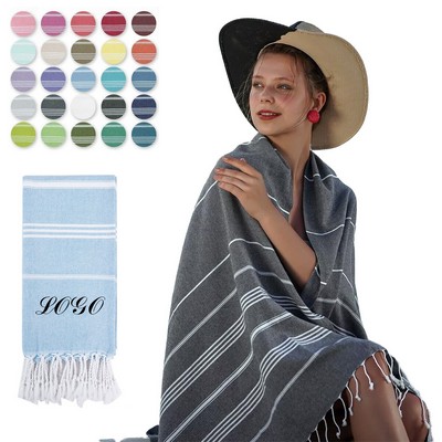 40"X 71" Tassel Beach Towel