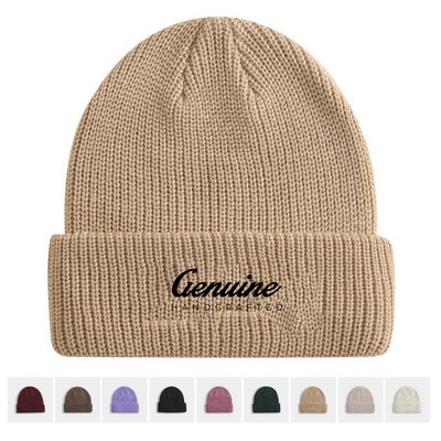 Acrylic Cuffed Knit Cap