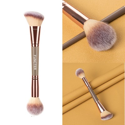 Dual Ended Makeup Brush Concealer & Highlighter Brush for Professional Makeup Application