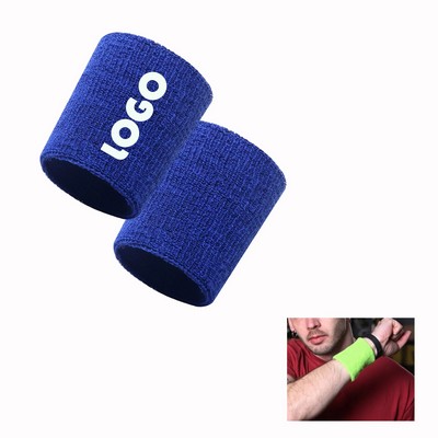 Sports Terry Cloth Wristbands Wicking & Breathable