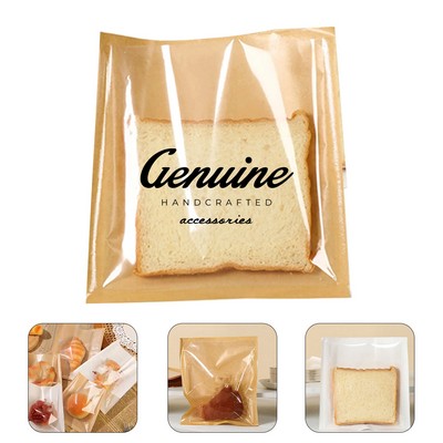 Kraft Paper Bread Bag with Transparent Window