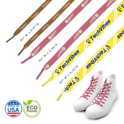 Made in the USA 64" Eco-Friendly Custom Shoelaces