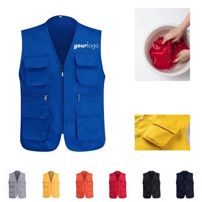 Multi-Pocket Activity Uniform Volunteer Vest