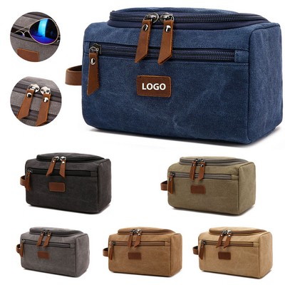 Unisex Tote Cosmetic Bag With Hanging Hook