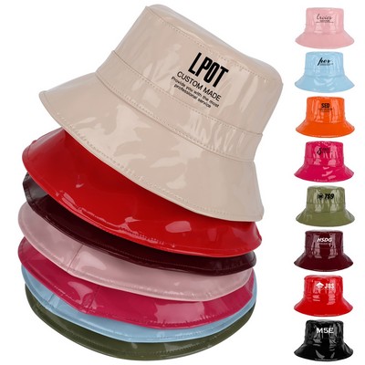 Custom Waterproof PU Bucket Hat