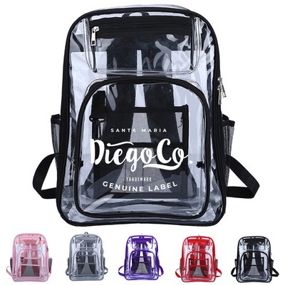 PVC Clear Student Backpack