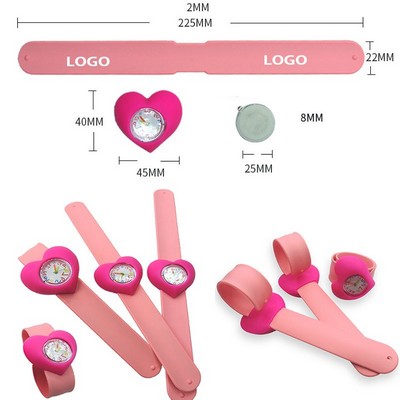 Silicone Slap Watch Love Style