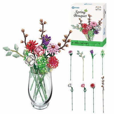 Contixo BK03 Spring Bouquet Floral Collection Building Block Set-1237 PCS