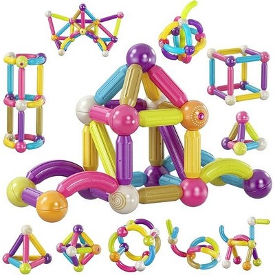 Contixo ST2 Kids Magnetic Stix Stick 68 PCs 3D Building Blocks