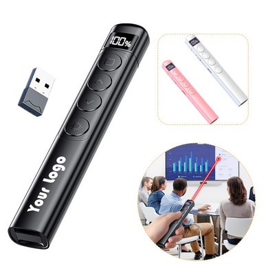Rechargeable PPT Flip Pen Pointer With Display