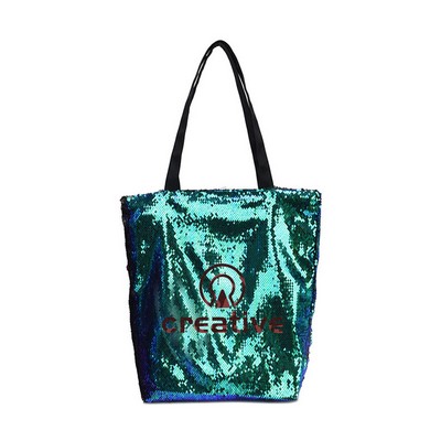 Color-Changing Sequin Tote Bag