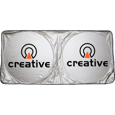Promotional Car Dual Panel Sun Shades