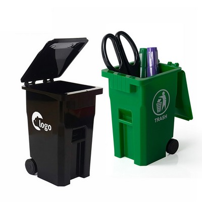Mini Garbage Trash Pen Holder