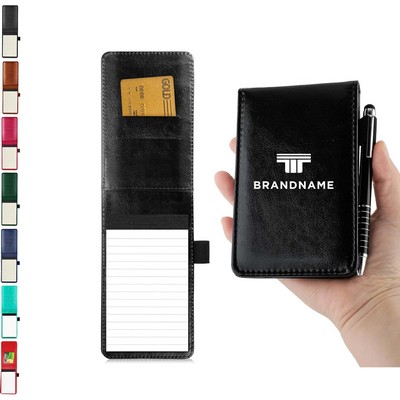 Leather A7 Mini Pocket Notebook Notepad Holder