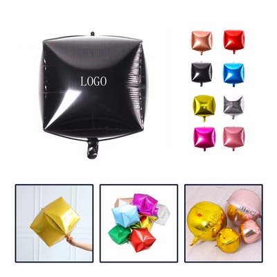 Aluminum Foil 4D Square Balloons