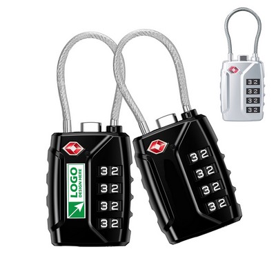 4 Digit Combination Travel Locks with Zinc Alloy Body