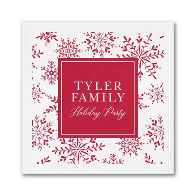 Personalized Snow Luncheon Napkin