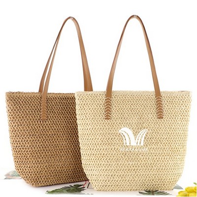 Straw Woven Tote Shoulder Bag