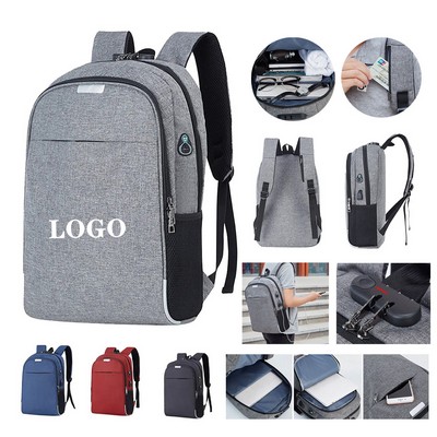 Anti-theft USB charging backpack