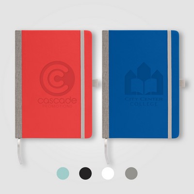 Steinbeck - Recycled Two Tone Hard Cover Notebook - Debossed
