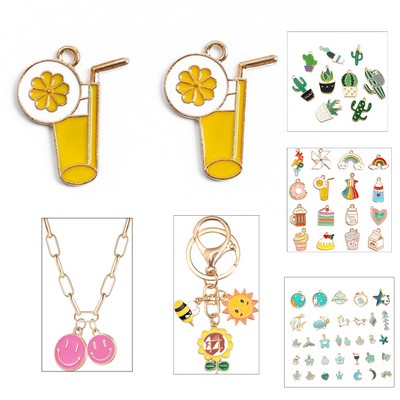 Custom Shape Alloy Dripping Oil Carton Pendant