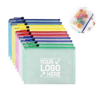 Custom Waterproof A4 Zipper Document Bag File Organizer Pouch