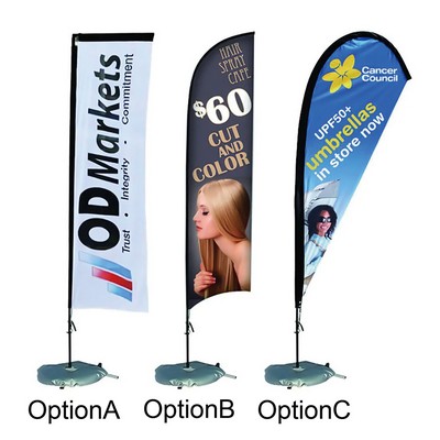 Custom Outdoor Beach Flags for Promotional Display