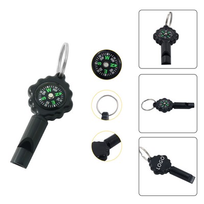 Emergency Whistles with Compass