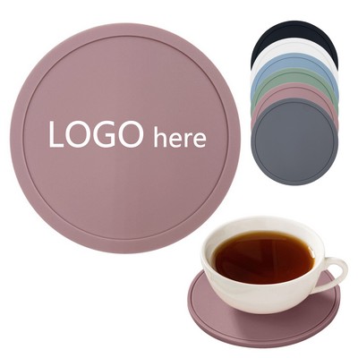 Round Silicone Coffee Cup Coaster Pad 10Cm For Insulation