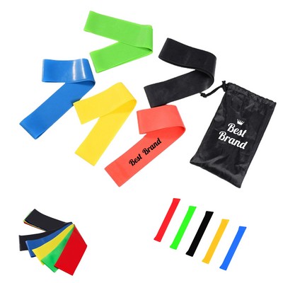 TPE Yoga Resistance Band Set Of Five