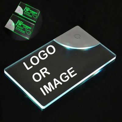 Custom Acrylic LED Light Up Business Card