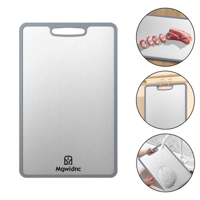 Large TPR Non-Slip Edge 316 Stainless Steel Cutting Board