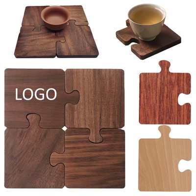 Wood Puzzle Coasters Interlocking