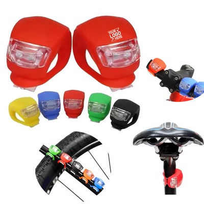 Silicone Led Flashing Bicycle Safety Warning Rear Tail Light