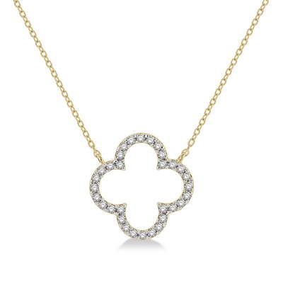 Jilco Diamond Open Clover Necklace
