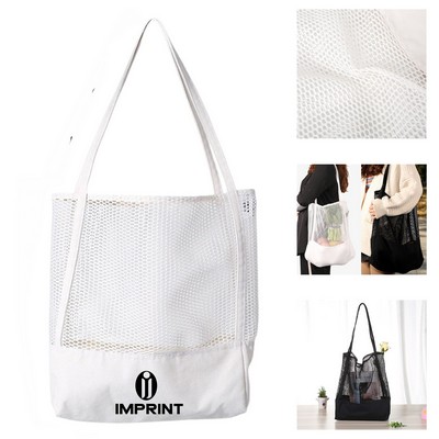 Sheer Mesh Tote Bag