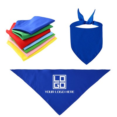 Large Pet Triangle Solid Bandanna Small/Medium