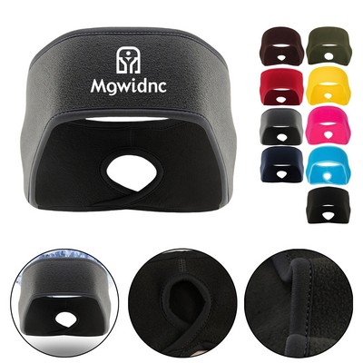 Fleece Ear Warmer Headband for Outdoor Cycling Running Windproof Warm Stretchy Comfortable Durable