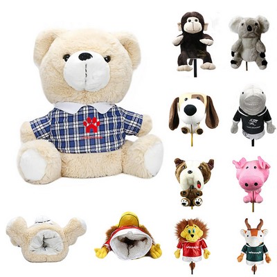 Animal Plush Golf Head Covers