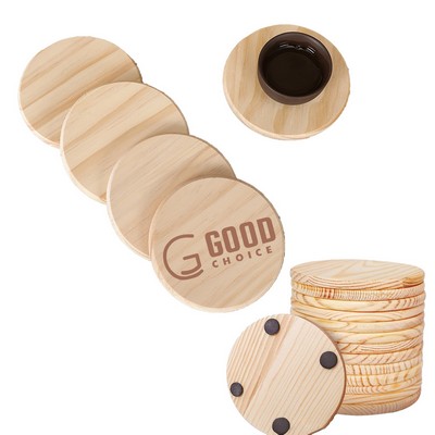 Round Wooden Cup Coasters