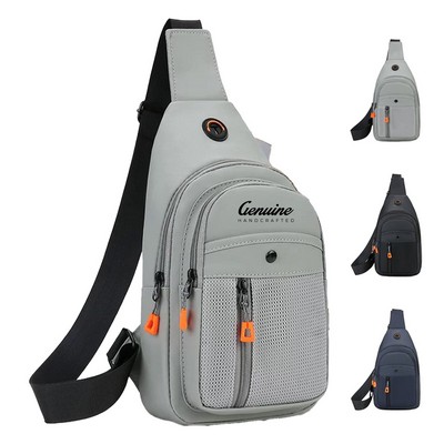 USB Charging Water-Resistant Crossbody Bag