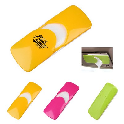 Car Visor Tissue Box with Sliding Cover