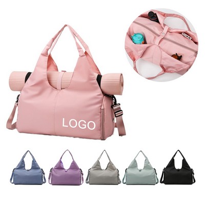 Large Capacity Sports Gym Yoga Bag with Shoes Compartment