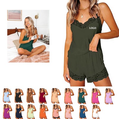 Women's Pajamas Shorts Sleepwear Set