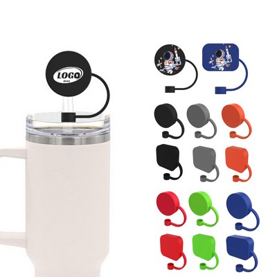 Tumbler Straw Covers Cap Silicone Topper 10mm