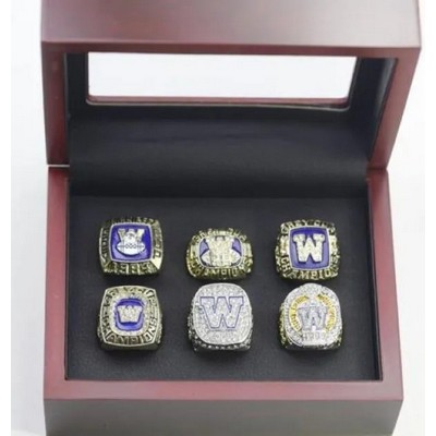 Winnipeg Blue Bombers Gray Cup Championship Rings Collection