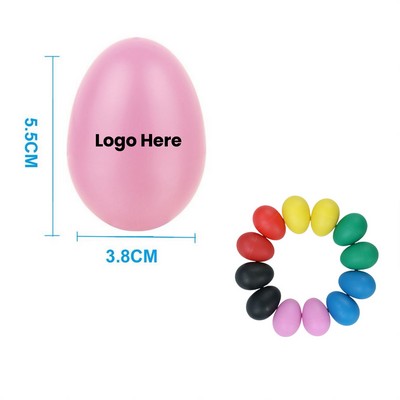 Plastic Rhythm Egg Shape Shakers
